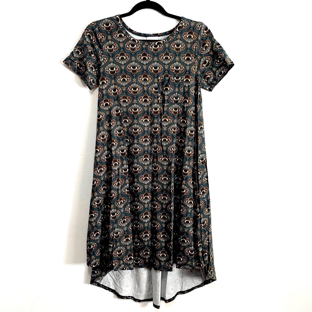 LuLaRoe “Carly” High Low Cotton Blend Swing Dress